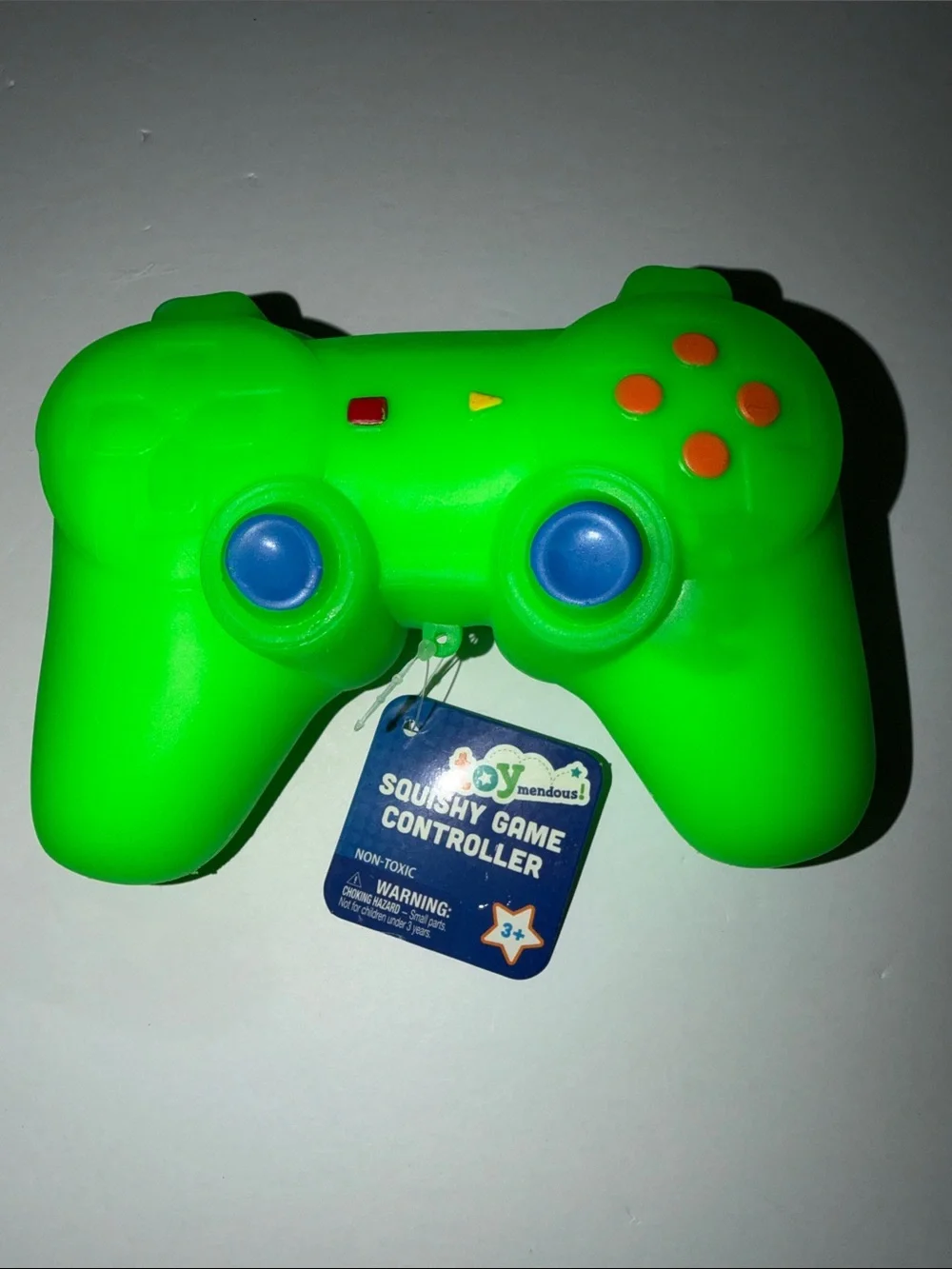 Bright Green Squishy Game Controller Toy by
